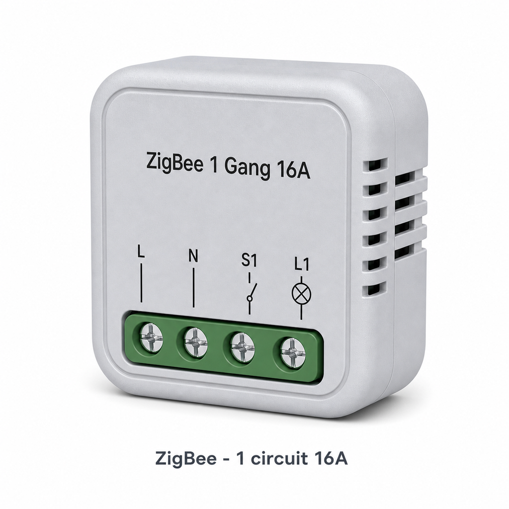 ZigBee one circuit 16A smart switch module packshot