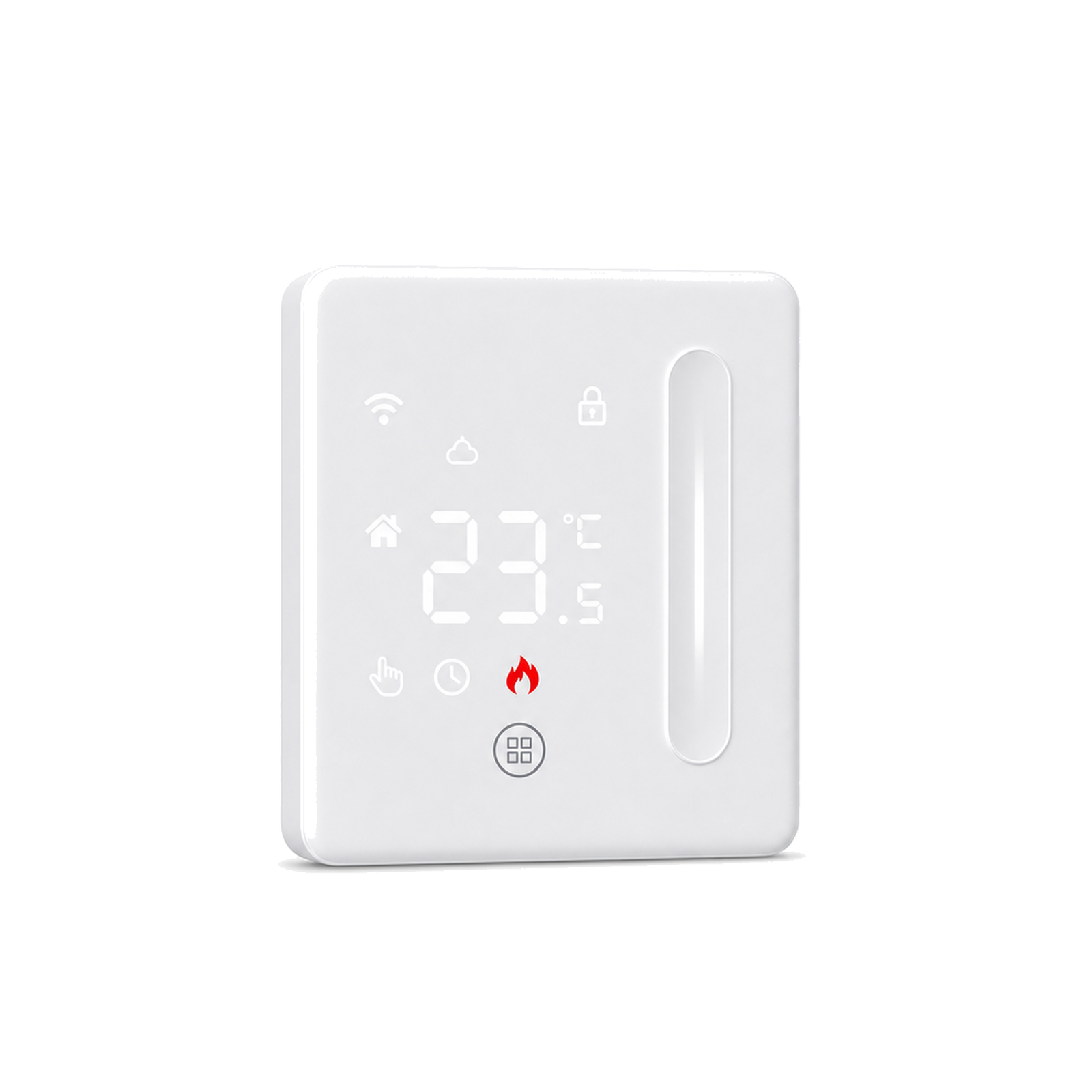 Thermostat Wi-Fi NéoTherm Floor Essential pour chauffage à eau sur fond blanc