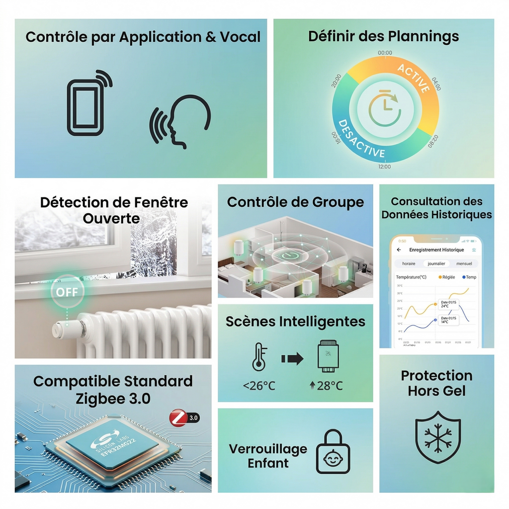 NeoTherm fonctions application et vocal