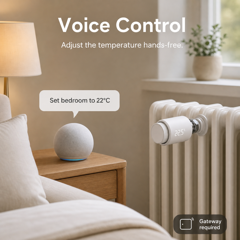 Generic voice control scene for NéoTherm Pro smart radiator valve