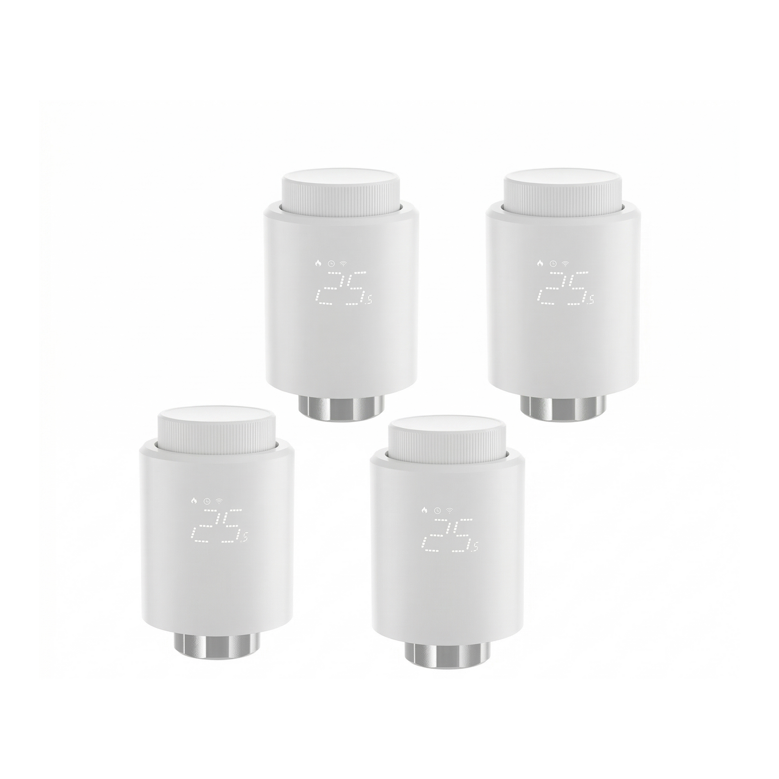 Lot de quatre vannes thermostatiques NéoTherm Pro du Pack Radiateurs Pro NéoDom
