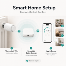 Configuration maison connectée ZigBee avec vannes NéoTherm Pro