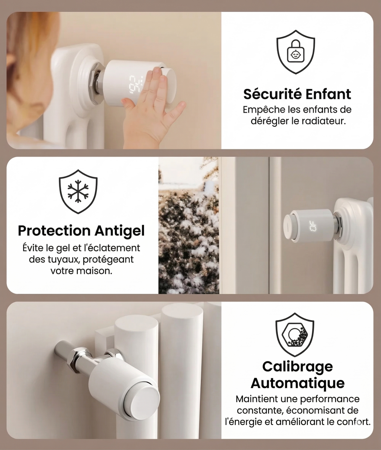NeoTherm securite enfant antigel calibrage