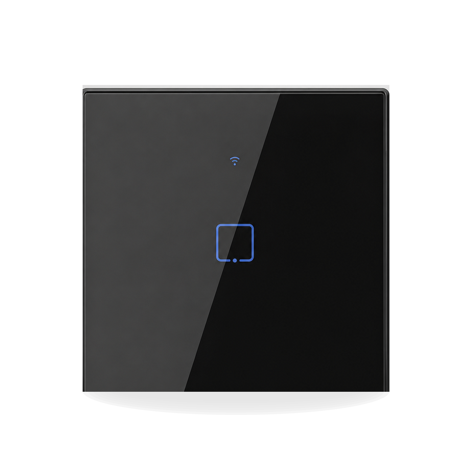 NéoTouch Glass T2/T3 Pro noir à un canal, interrupteur tactile WiFi et RF433 standard UK.
