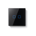 NéoTouch TX Pro interrupteur tactile mural noir 2 voies
