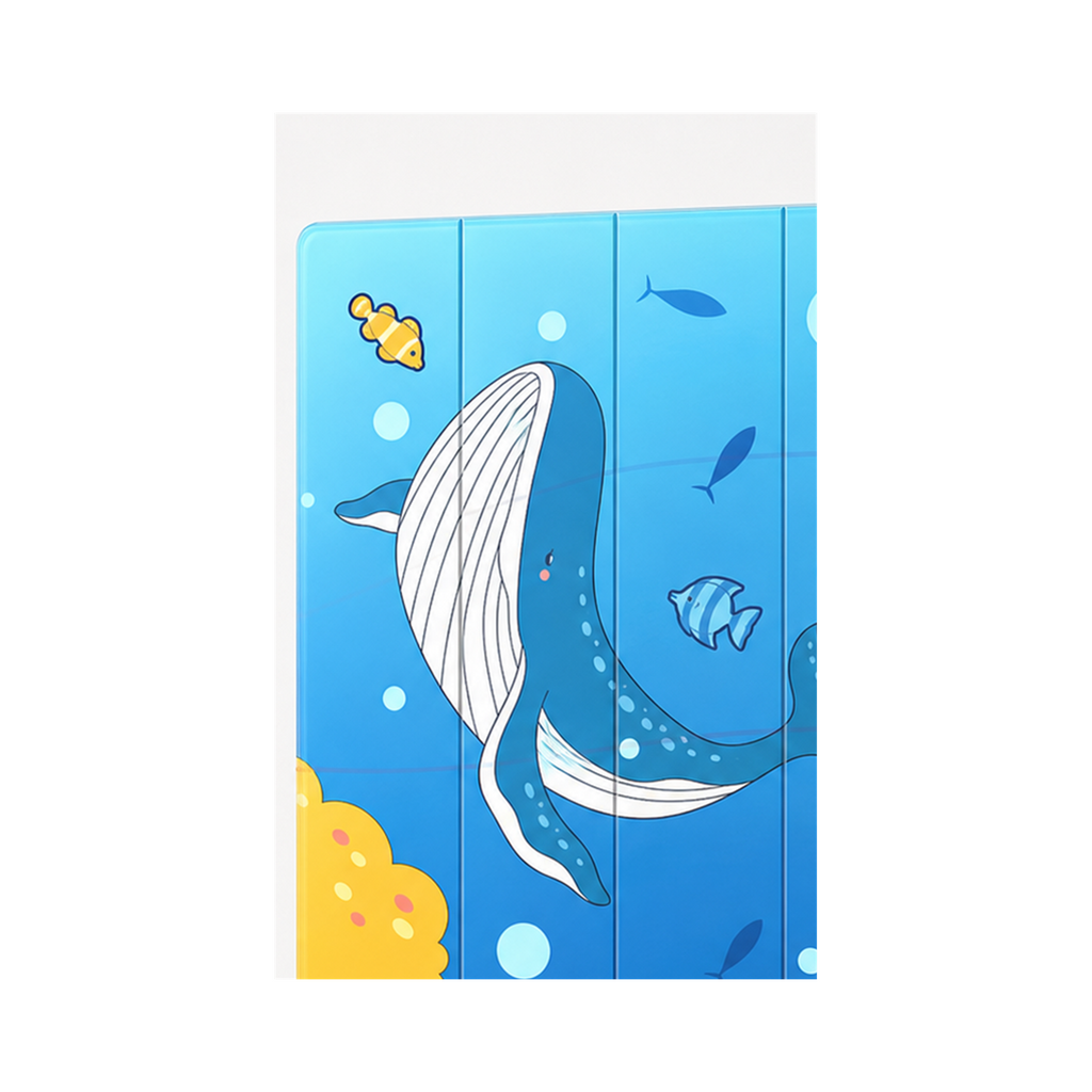 Cache Cartoon bleu pour NéoTouch Ultimate T5 Pro quatre canaux sur fond blanc.
