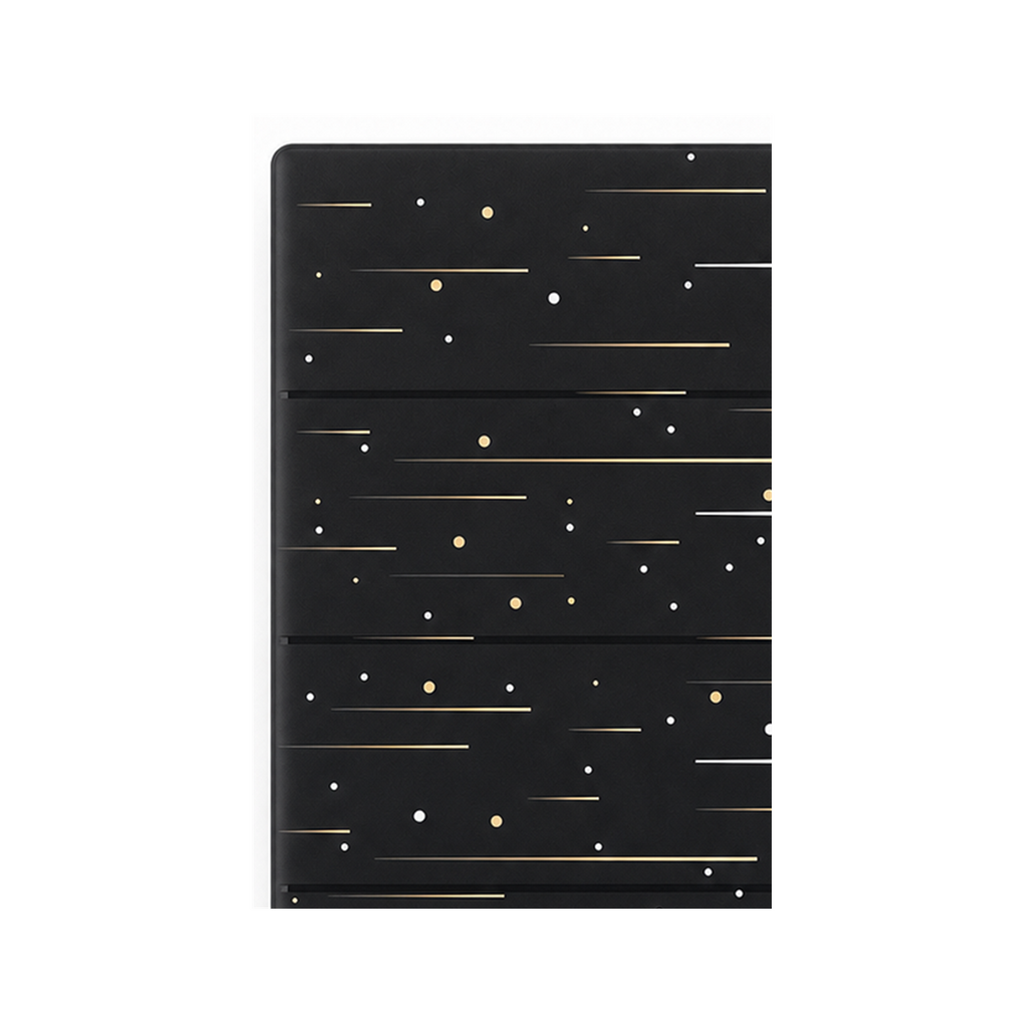 Cache Étoilé noir pour NéoTouch Ultimate T5 Pro quatre canaux sur fond blanc.