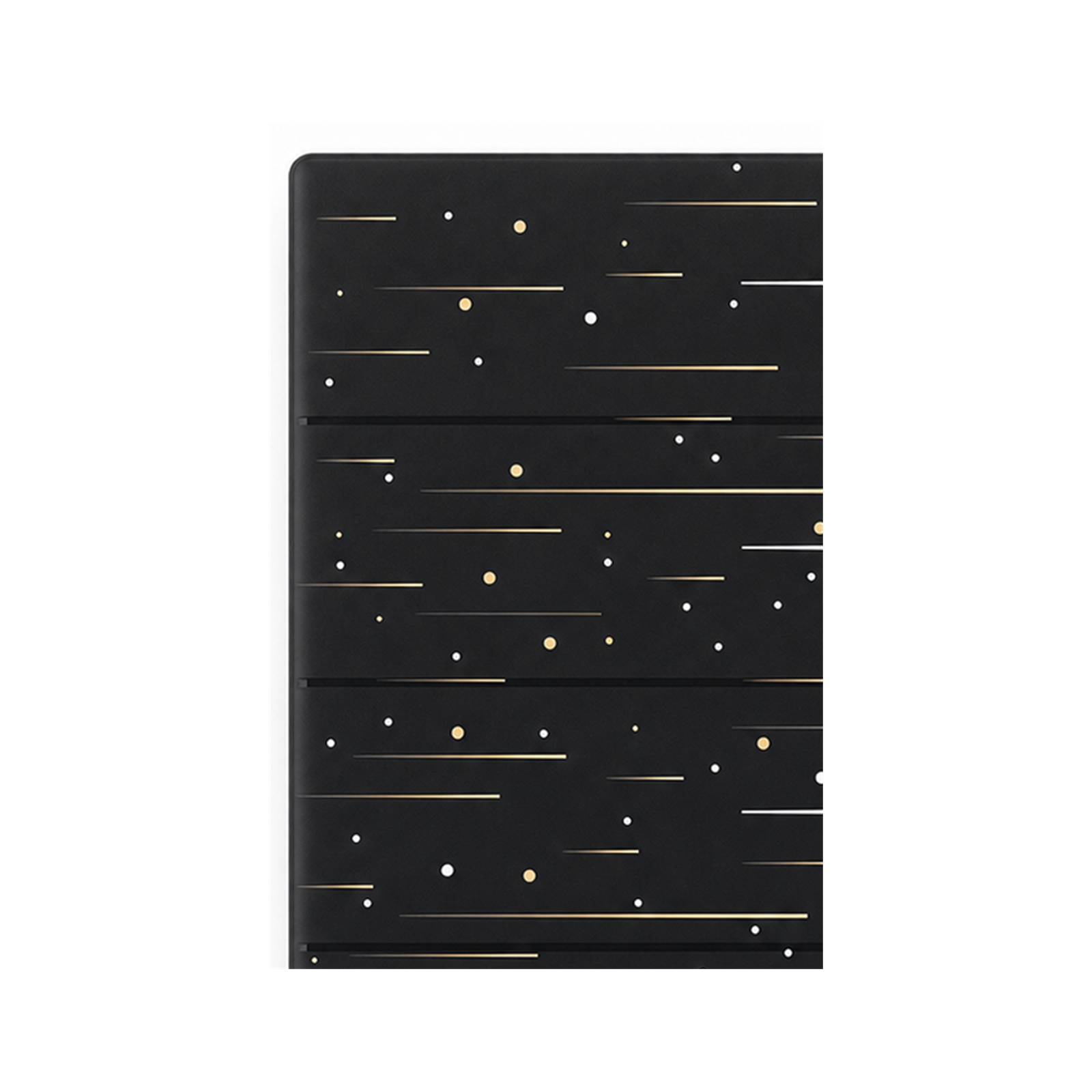 Cache Étoilé noir pour NéoTouch Ultimate T5 Pro quatre canaux sur fond blanc.
