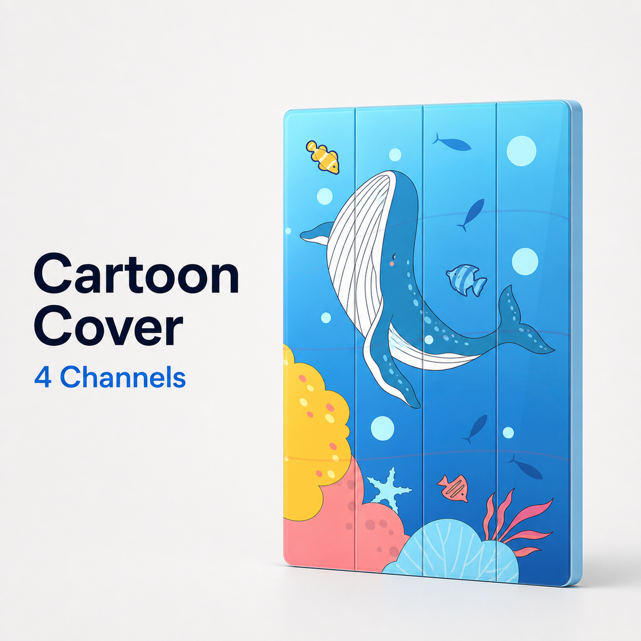 Cartoon ocean replaceable cover for NéoTouch Ultimate T5 Pro four-channel panel