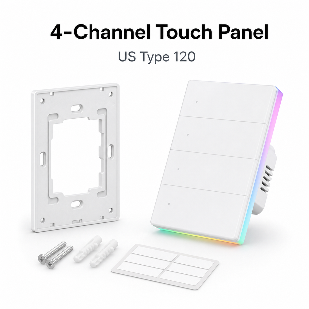 Four-channel NéoTouch Ultimate T5 Pro touch wall panel kit