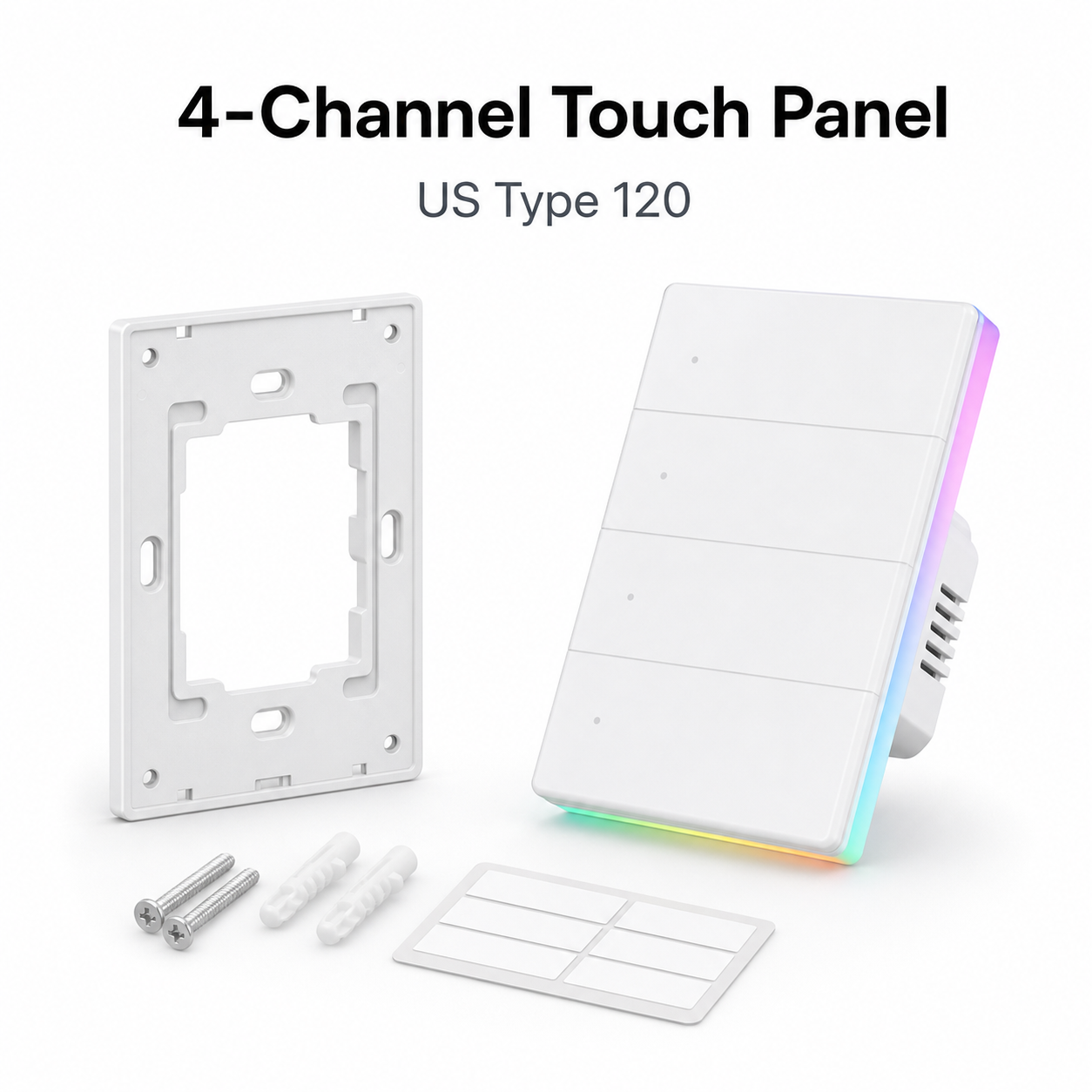 Four-channel NéoTouch Ultimate T5 Pro touch wall panel kit