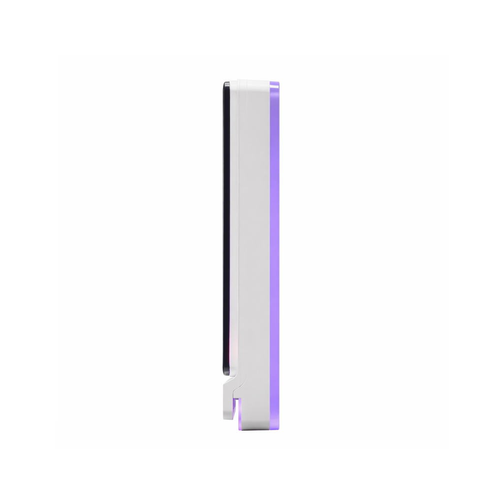 Profil latéral de l’interrupteur tactile NéoTouch Ultimate T5 Pro sur fond blanc