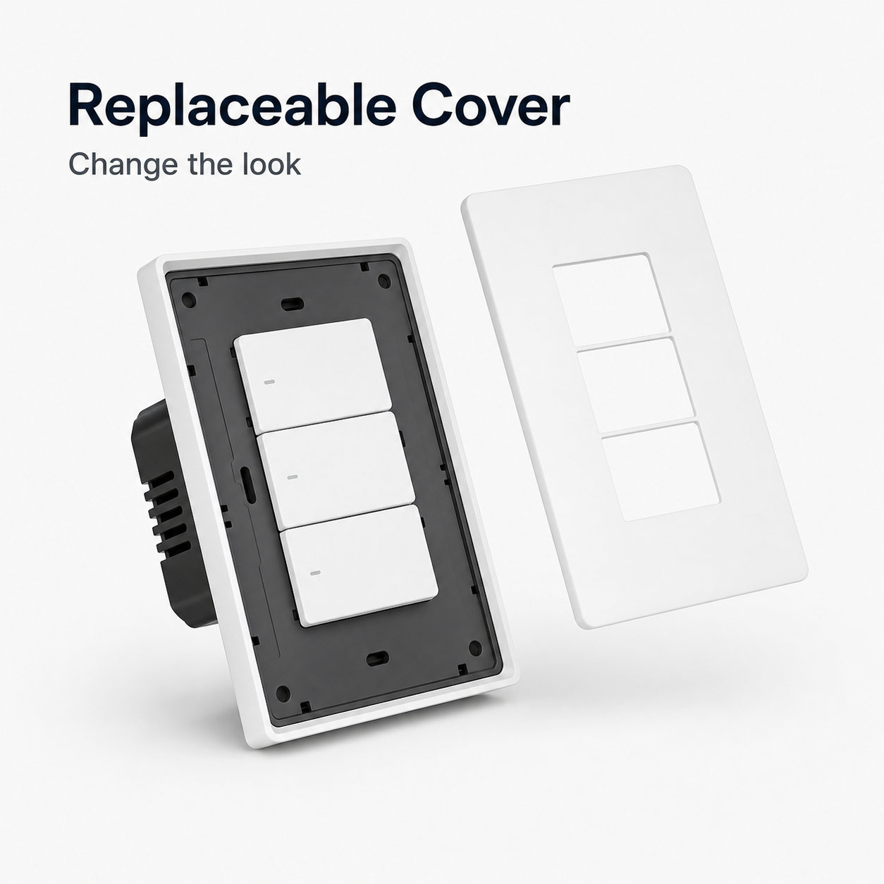 Replaceable cover detail for NéoTouch Ultimate T5 Pro touch wall panel
