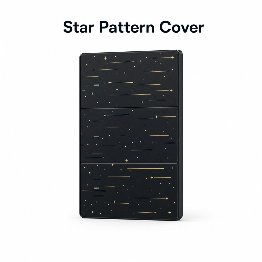 Black star-pattern cover for NéoTouch Ultimate T5 Pro