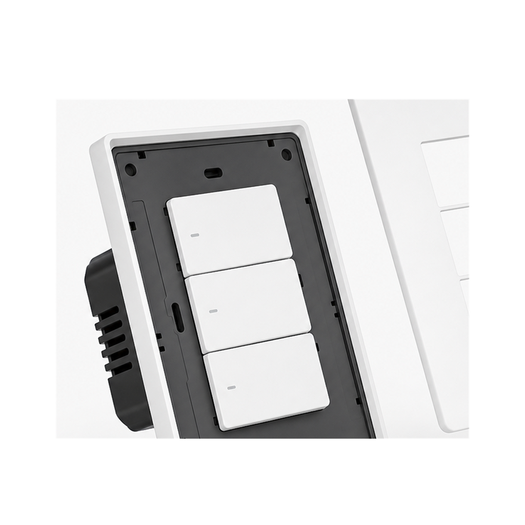 Cache remplaçable du panneau tactile NéoTouch Ultimate T5 Pro US sur fond blanc.