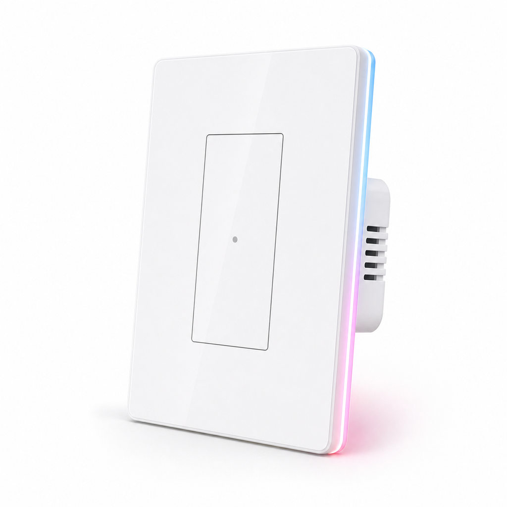 NéoTouch Ultimate T5 Pro US white one-channel touch wall panel studio packshot