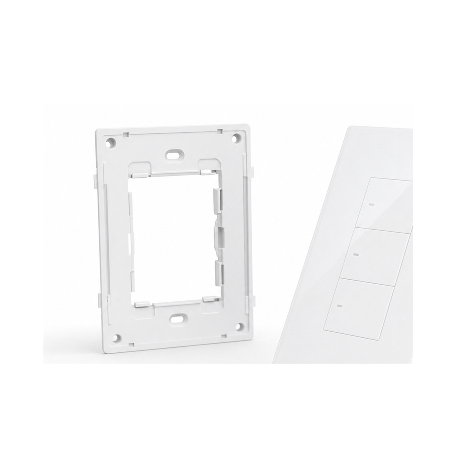 Panneau tactile NéoTouch Ultimate T5 Pro US trois canaux sur fond blanc.