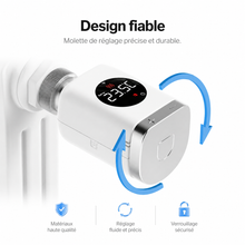 NéoValve Comfort, design fiable avec molette de réglage précise et verrouillage sécurisé.
