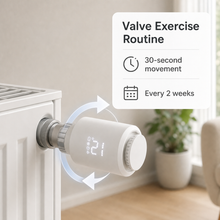 Valve exercise routine feature image for Classic Zigbee thermostatic radiator valve