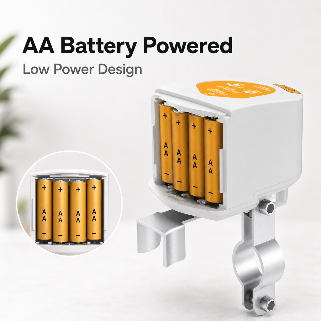AA battery powered smart valve controller feature