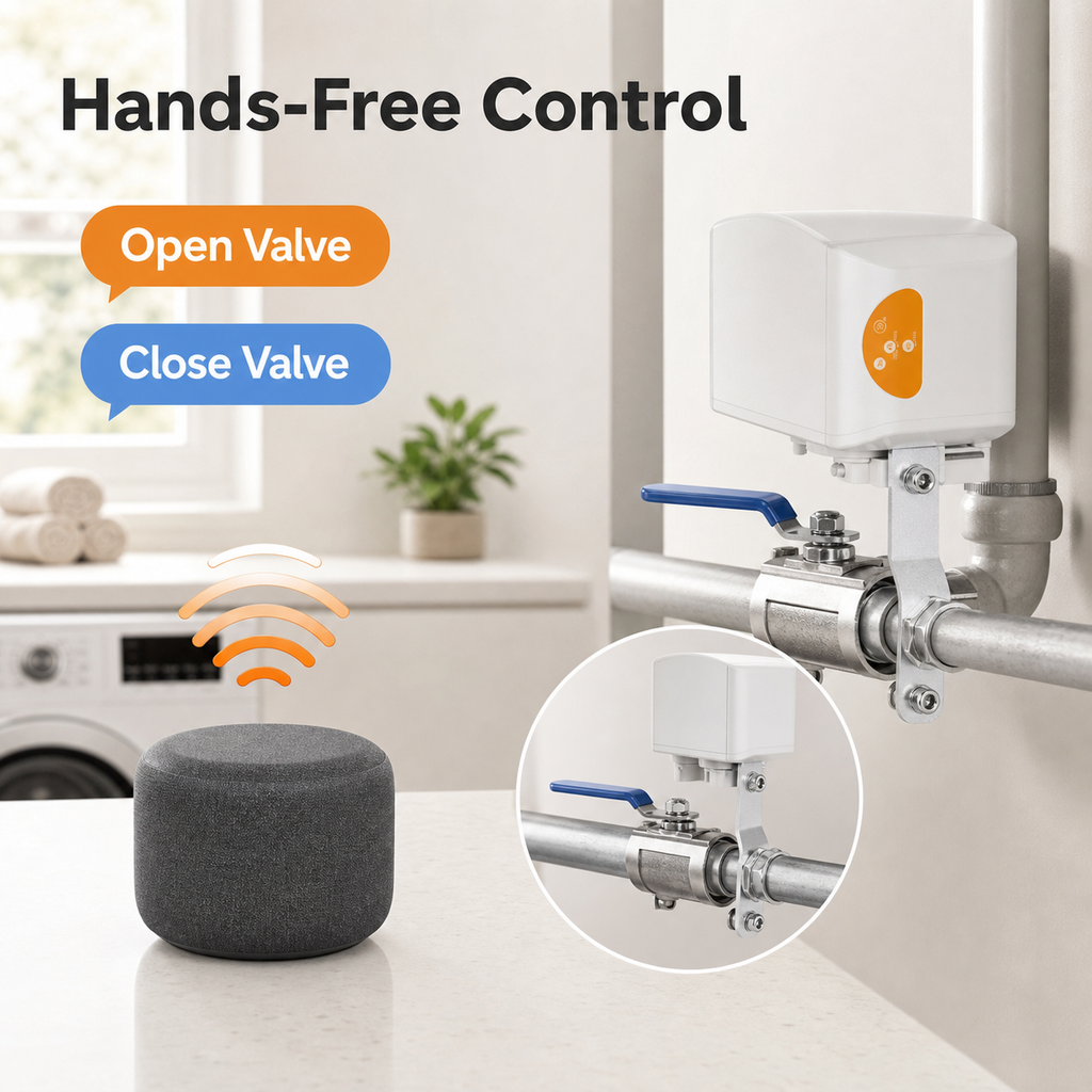 Hands-free generic voice control for smart valve controller