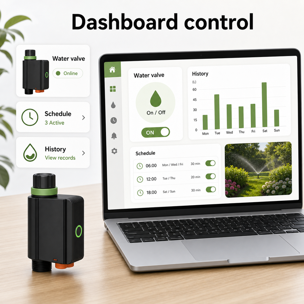 Generic dashboard control for smart Zigbee water valve