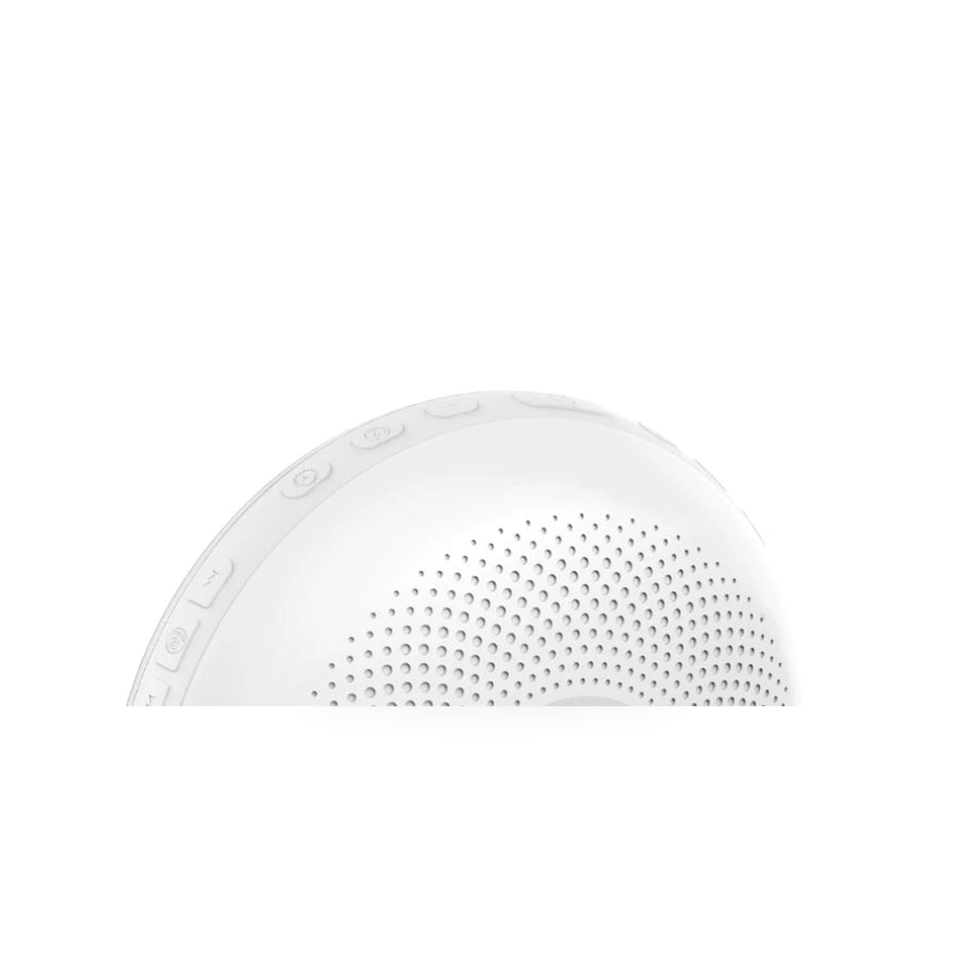 NeoWake Light Comfort reveil lumineux Wi-Fi detail boutons superieurs sur fond blanc