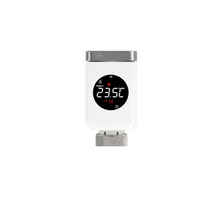 Vanne connectée blanche NéoValve Comfort du Pack Chauffage Confort NéoDom sur fond blanc