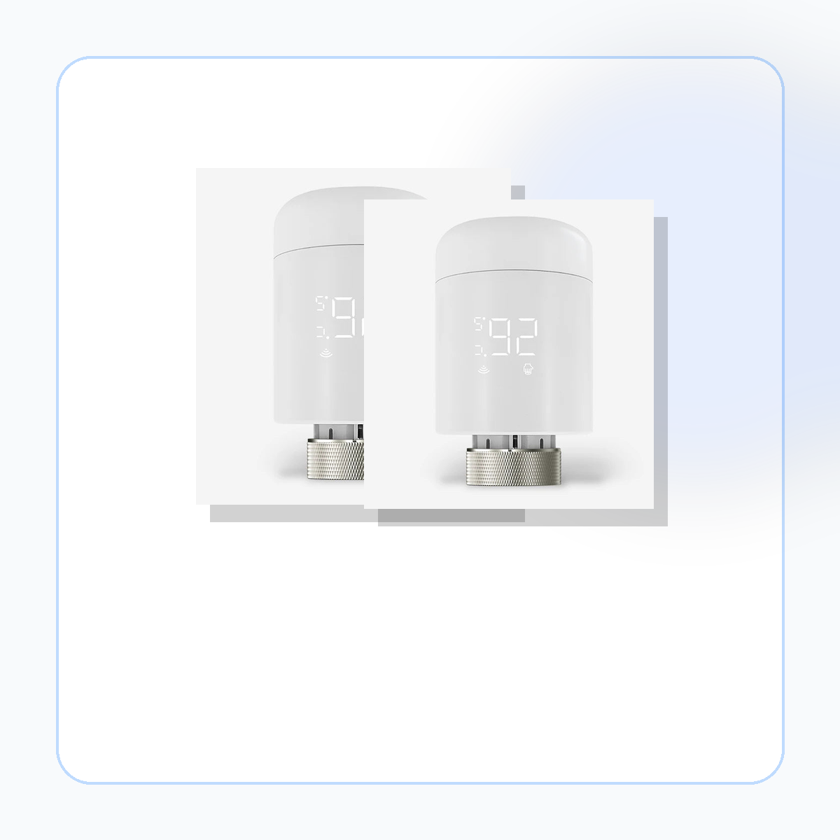 Deux vannes connectées du Pack Chauffage Essentiel NéoDom