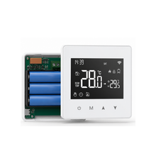 Thermostat sans fil à piles du Pack Chauffage Essentiel NéoDom sur fond blanc