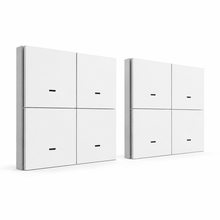 Pack de deux télécommandes NéoScene 4 Comfort blanches pour scénarios connectés.