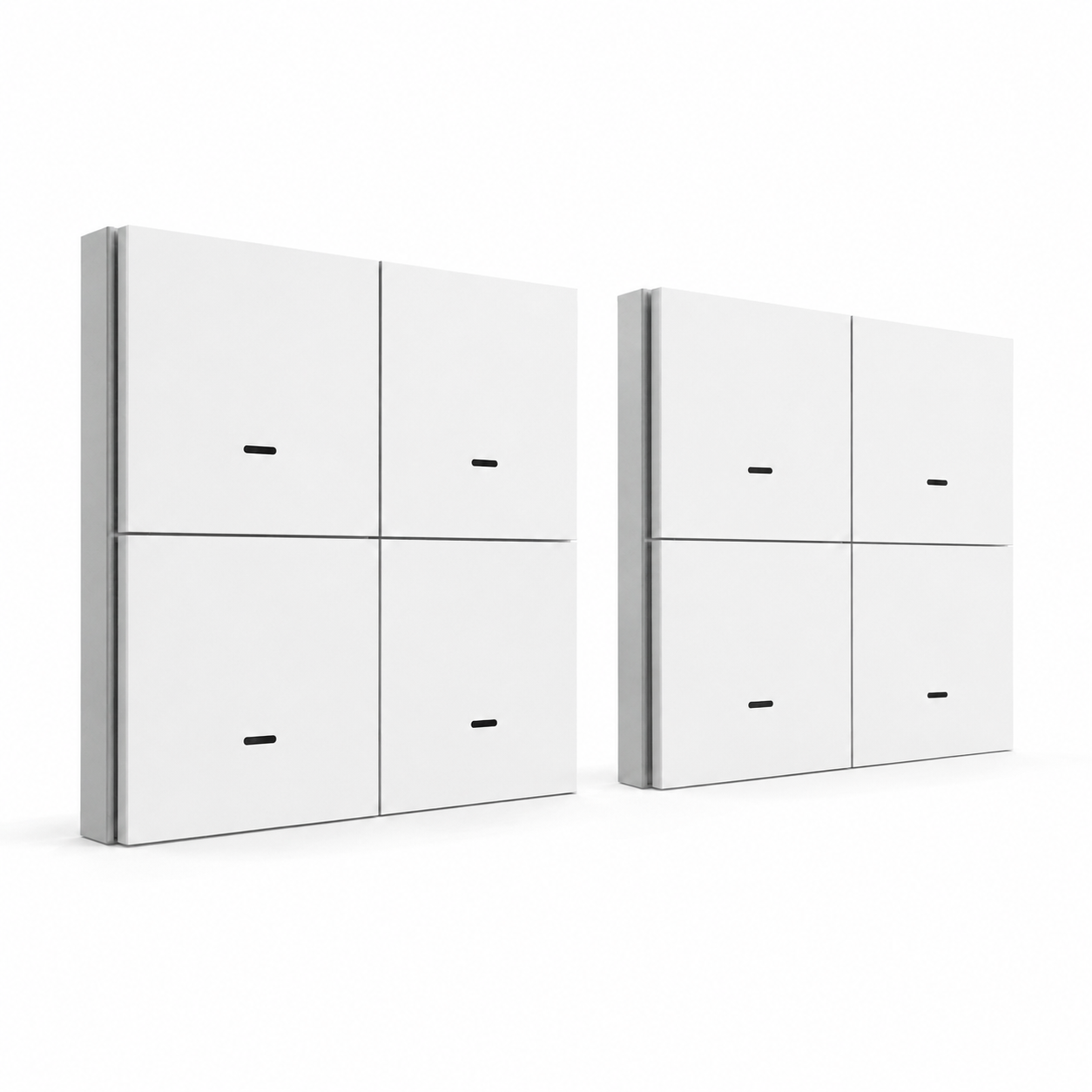 Pack de deux télécommandes NéoScene 4 Comfort blanches pour scénarios connectés.