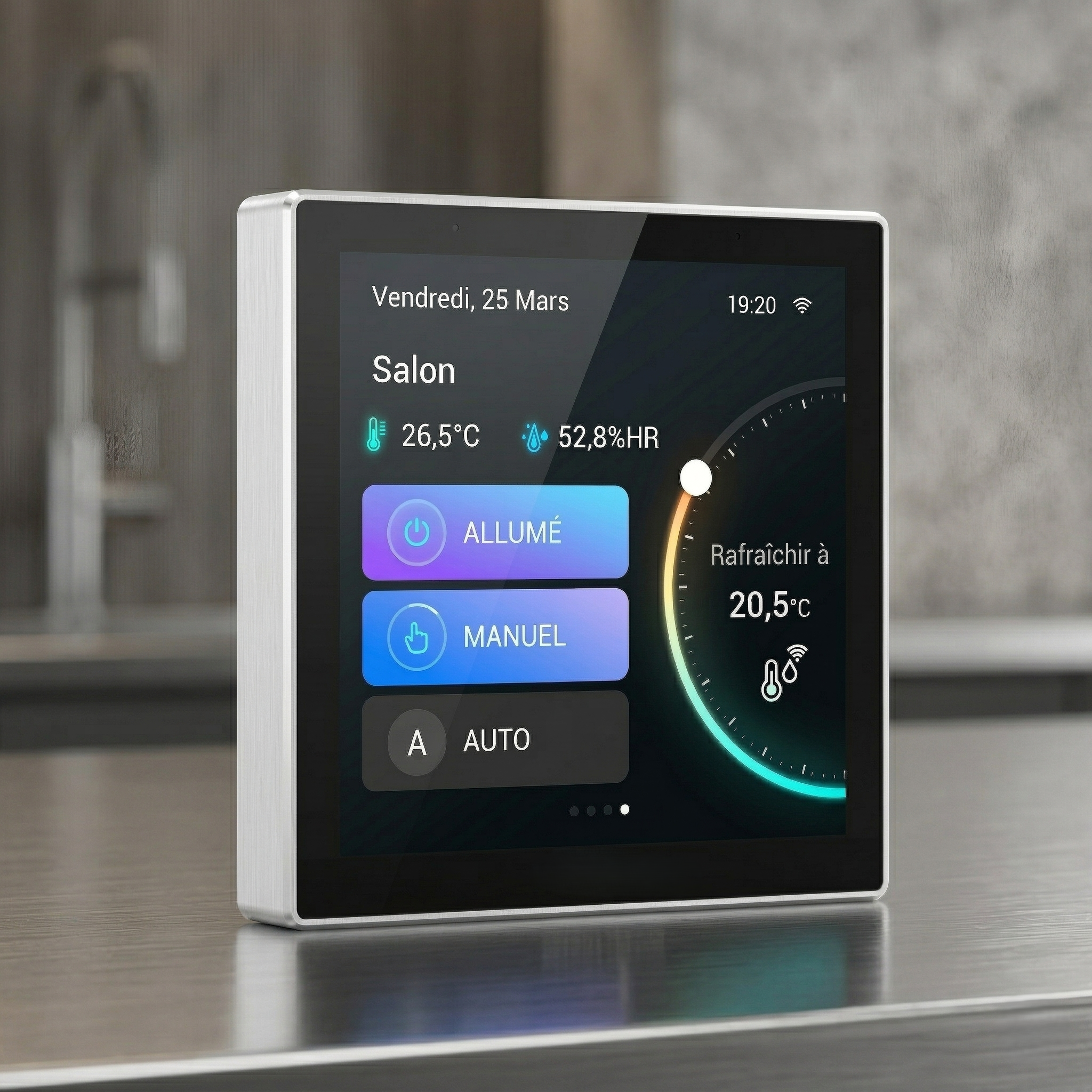 Panneau controle interface salon