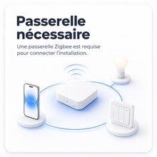 NéoRelay Switch Comfort connecté à une passerelle ZigBee pour centraliser l’installation.
