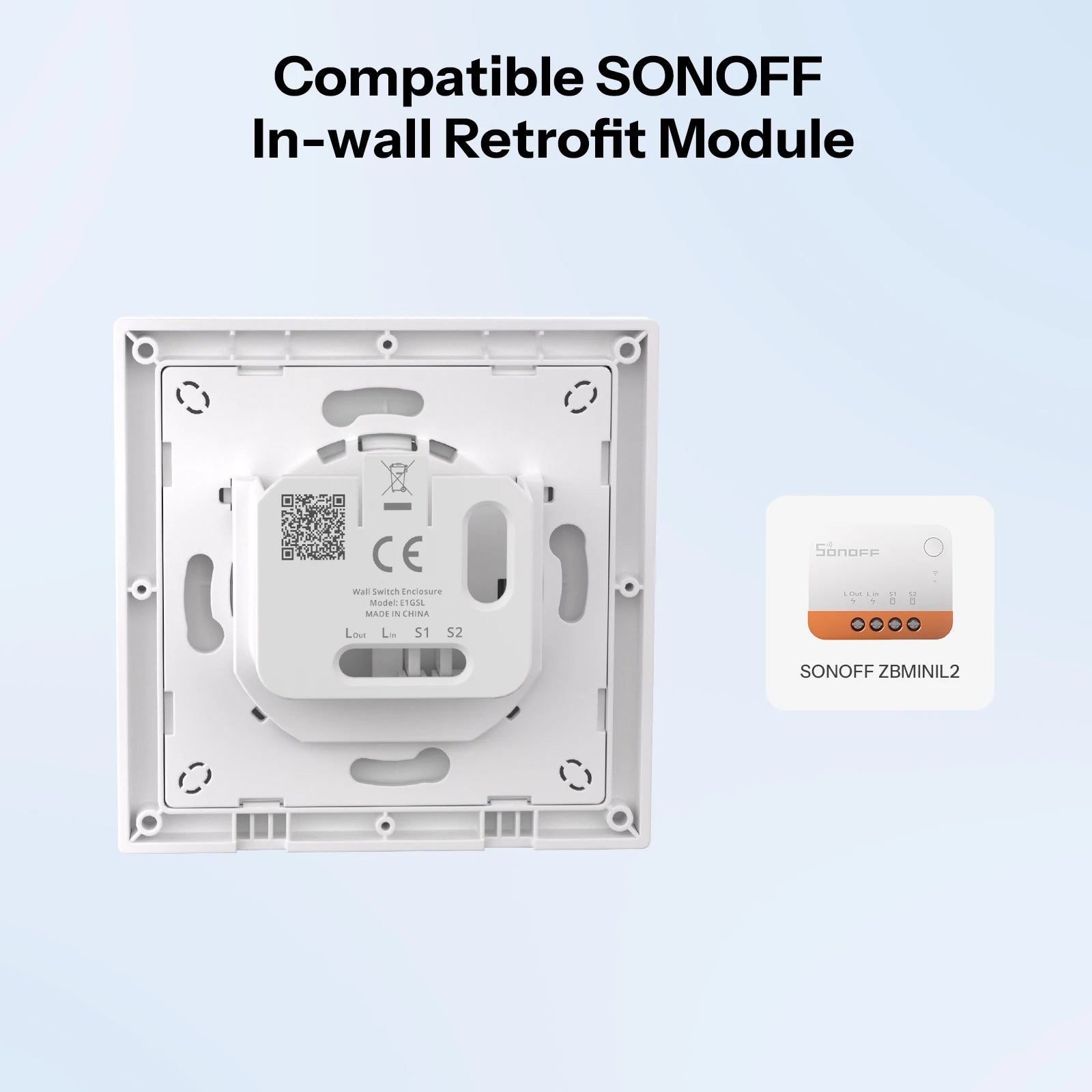 Profil fin du NéoCase E1GSL Pro pour installation murale discrète.