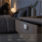 Bedroom security alert scene with vibration sensor