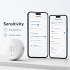 Adjustable sensitivity settings for vibration sensor