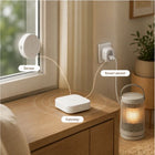 Home automation linkage with vibration sensor gateway and smart socket