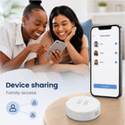 Device sharing and family access for vibration sensor