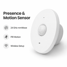 Feature image of smart presence and PIR motion sensor with 24 GHz mmWave and wireless setup