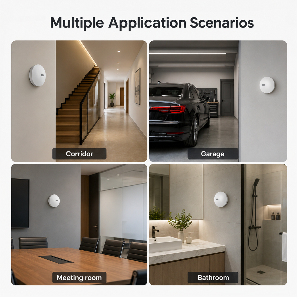 Application scenario grid for ZigBee radar presence sensor