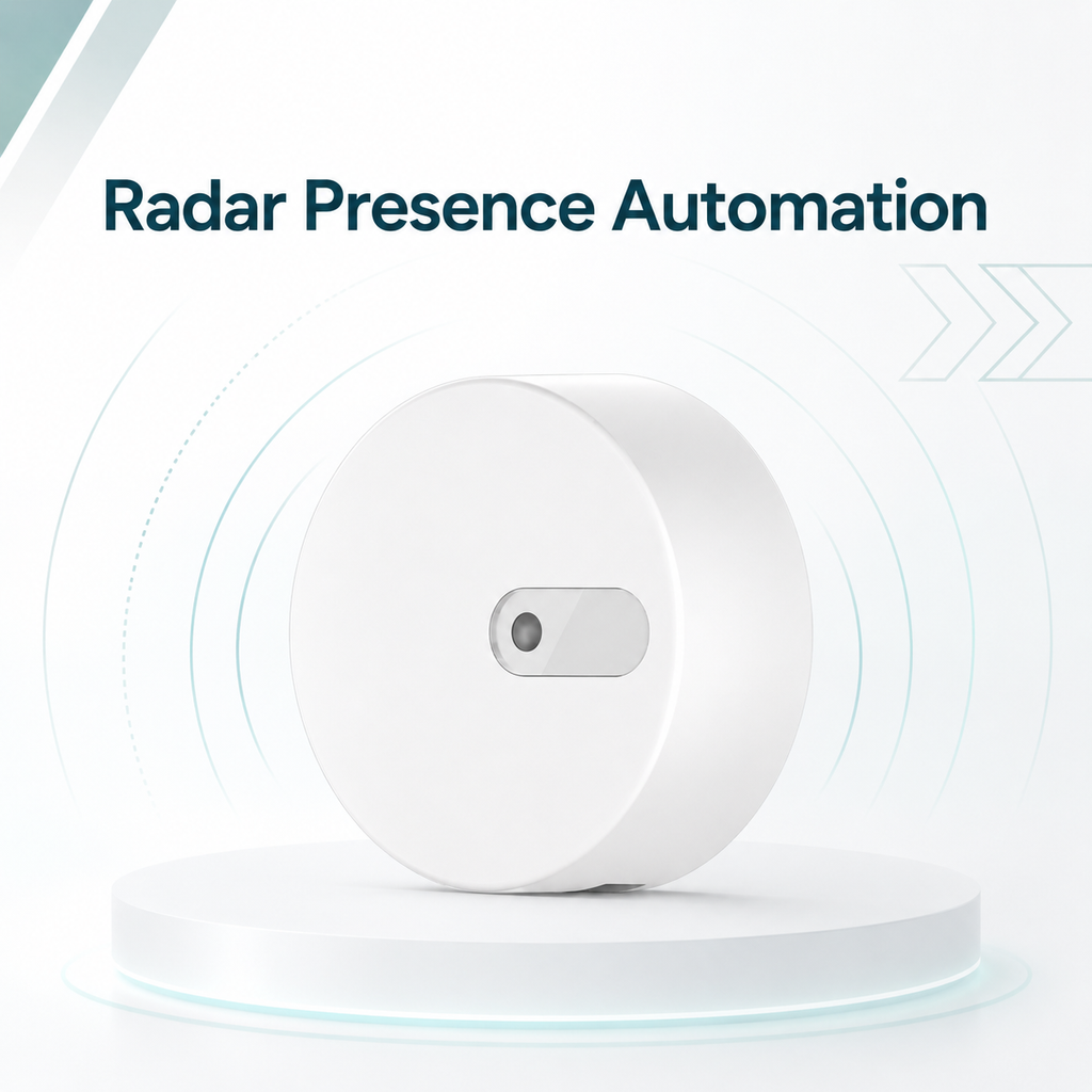 Radar presence automation feature card for smart home sensor