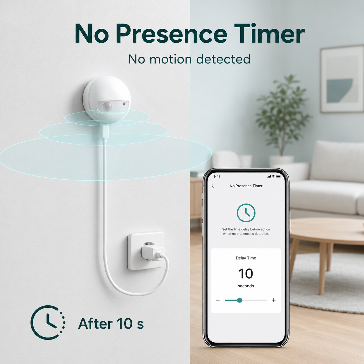 No presence timer visual for smart home automation