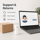 Support and returns information image with smart presence radar sensor and parcel