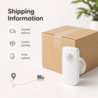 Shipping information image with parcel and smart presence radar sensor