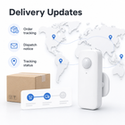 Delivery updates and order tracking image with smart presence radar sensor and parcel