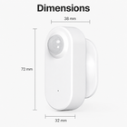 Dimension diagram for compact mmWave PIR presence sensor