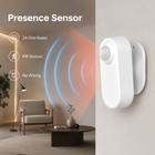 Feature packshot of mmWave PIR presence sensor with detection waves