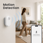 Motion detection lifestyle scene with generic app interface