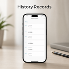 History records screen in generic app for presence sensor
